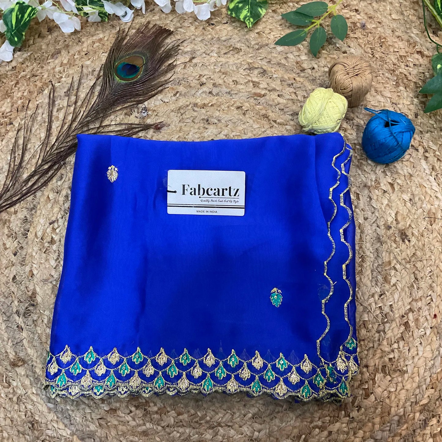PranaviDup Beautiful Embroidery work Rangoli Dupatta for women | Only Dupatta
