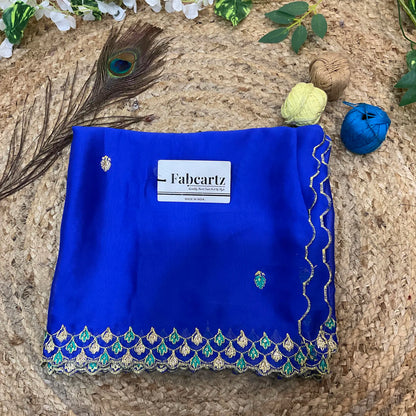 PranaviDup Beautiful Embroidery work Rangoli Dupatta for women | Only Dupatta