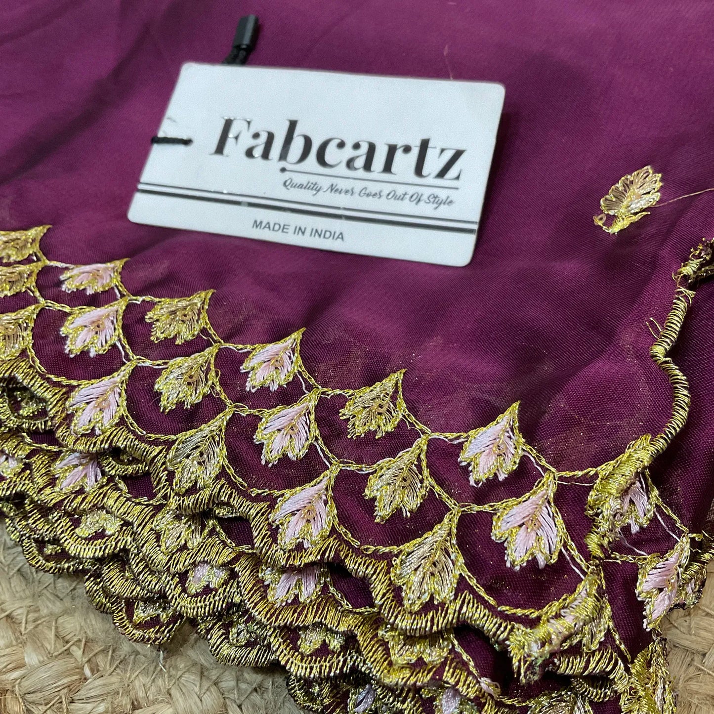 PranaviDup Beautiful Embroidery work Rangoli Dupatta for women | Only Dupatta
