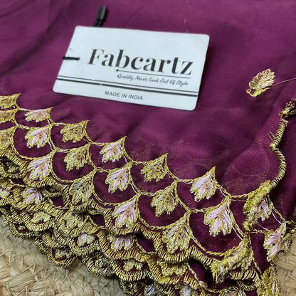 PranaviDup Beautiful Embroidery work Rangoli Dupatta for women | Only Dupatta