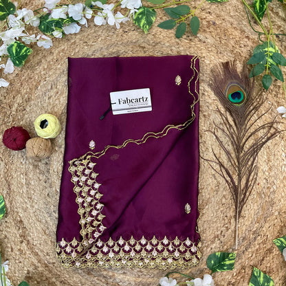 PranaviDup Beautiful Embroidery work Rangoli Dupatta for women | Only Dupatta
