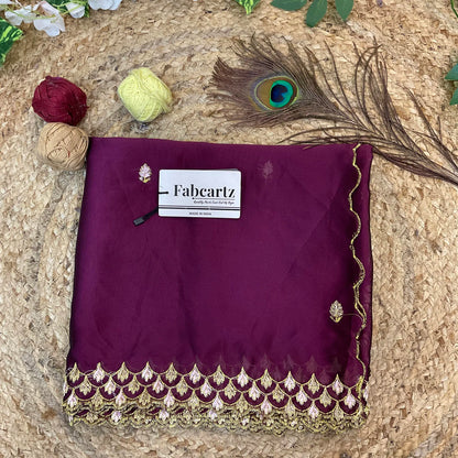 PranaviDup Beautiful Embroidery work Rangoli Dupatta for women | Only Dupatta