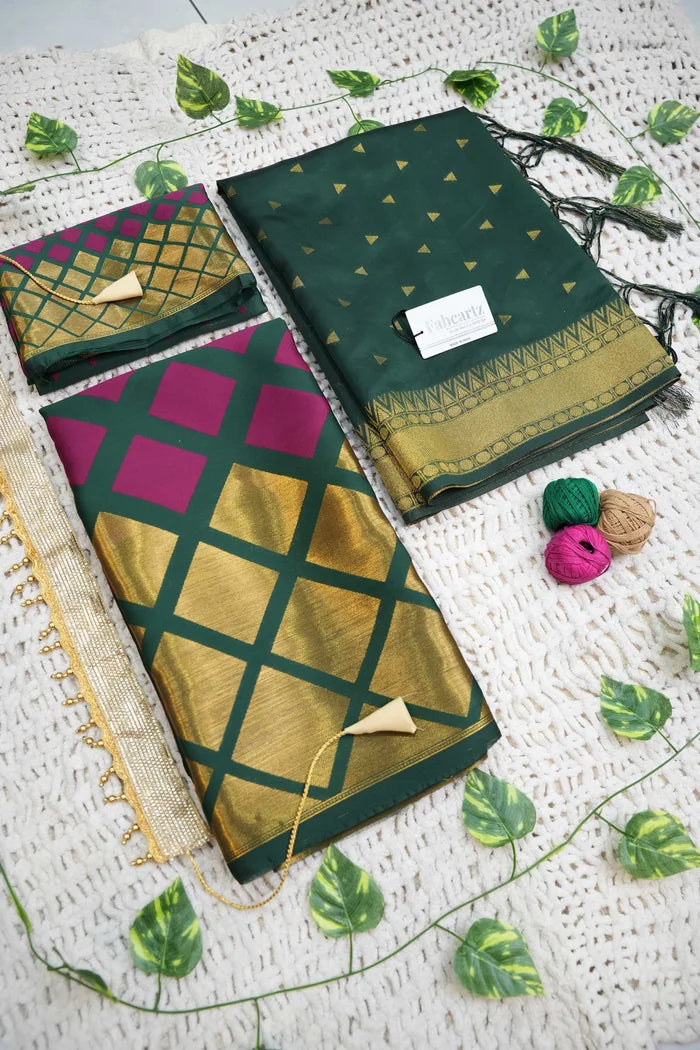 Multiverse Pattu South Indian Festival Traditional Half Saree