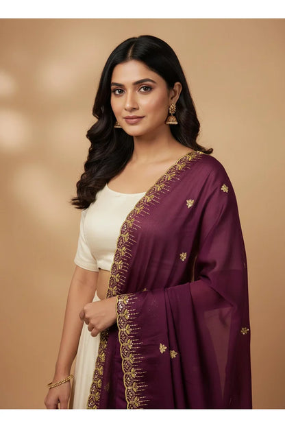 Beautiful Embroidery work Rangoli Dupatta for women | Only Dupatta Kalyani Dup