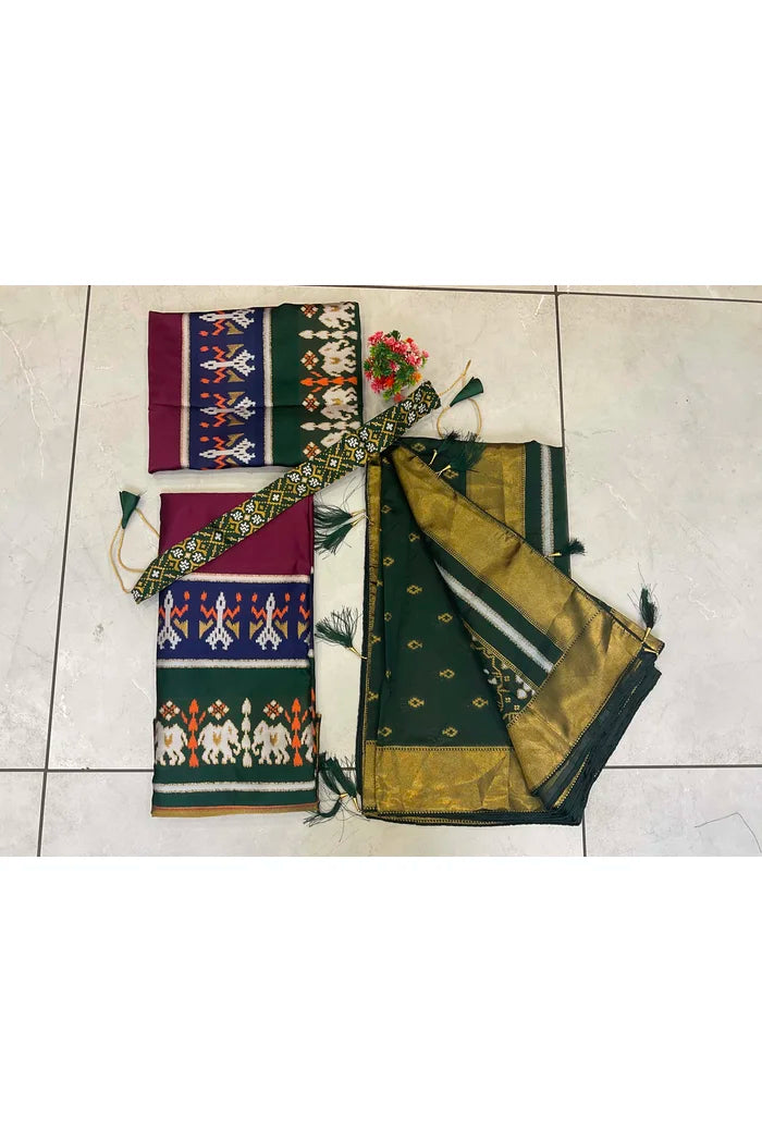 దక్షిణ భారత పండుగ సాంప్రదాయ హాఫ్ చీర (అవని) 