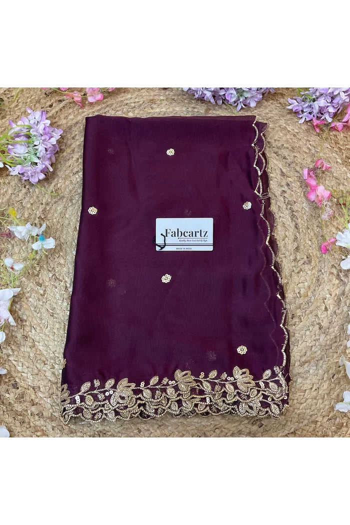 Beautiful Embroidery work Rangoli Dupatta for women | Only Dupatta BiliPatra Dup