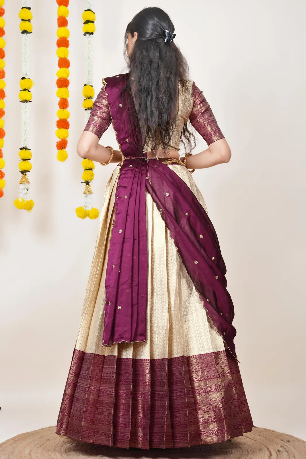 Rehani South Indian Festival Traditional Half Saree