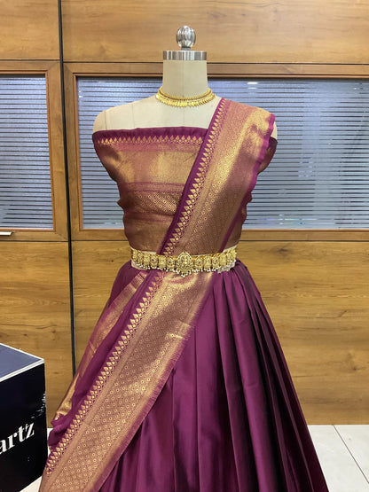 South Indian Festival Traditional Half Saree (NarayanPet)