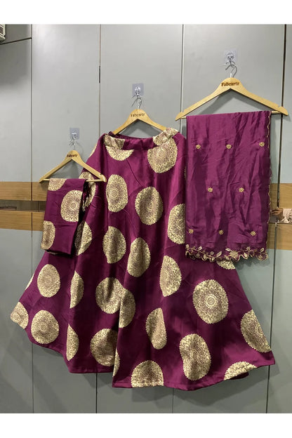 Gola CLEARANCE SALE Beautiful Banarasi Jacquard Lehenga choli with Rangoli Dupatta for Women