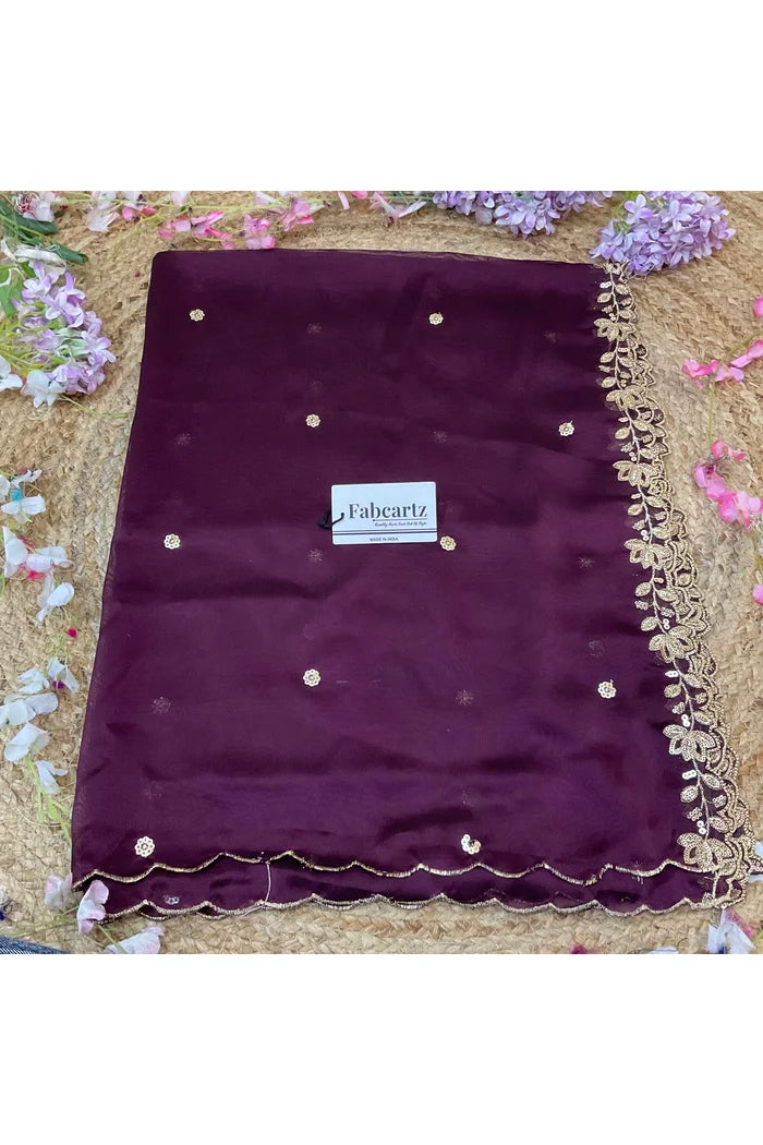 Beautiful Embroidery work Rangoli Dupatta for women | Only Dupatta BiliPatra Dup