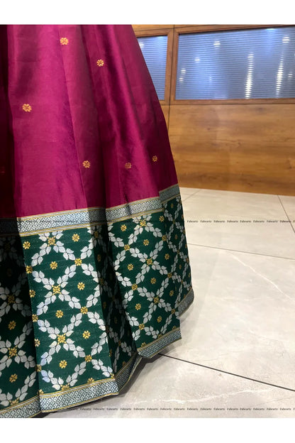 JanjalPAttu South Indian Festival Traditional Half Saree