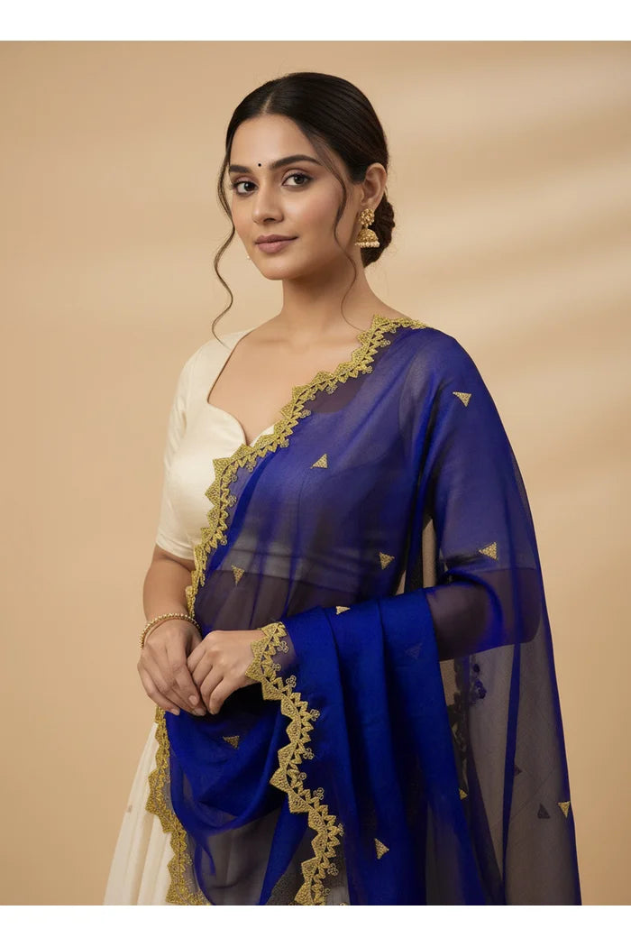 Beautiful Embroidery work Rangoli Dupatta for women | Only Dupatta LineShower Dup