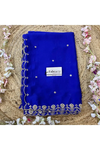 Beautiful Hand work and Beads work Rangoli Dupatta for women | Only Dupatta Dharani Dup