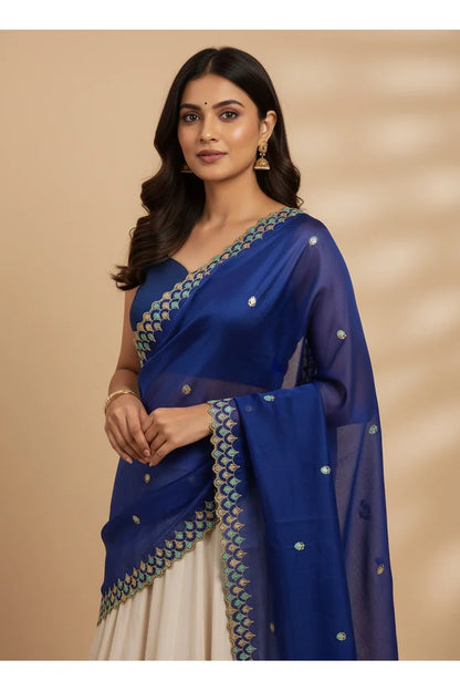 Beautiful Embroidery work Rangoli Dupatta for women | Only Dupatta Pranavi Dup