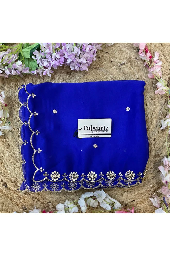 Beautiful Hand work and Beads work Rangoli Dupatta for women | Only Dupatta Dharani Dup