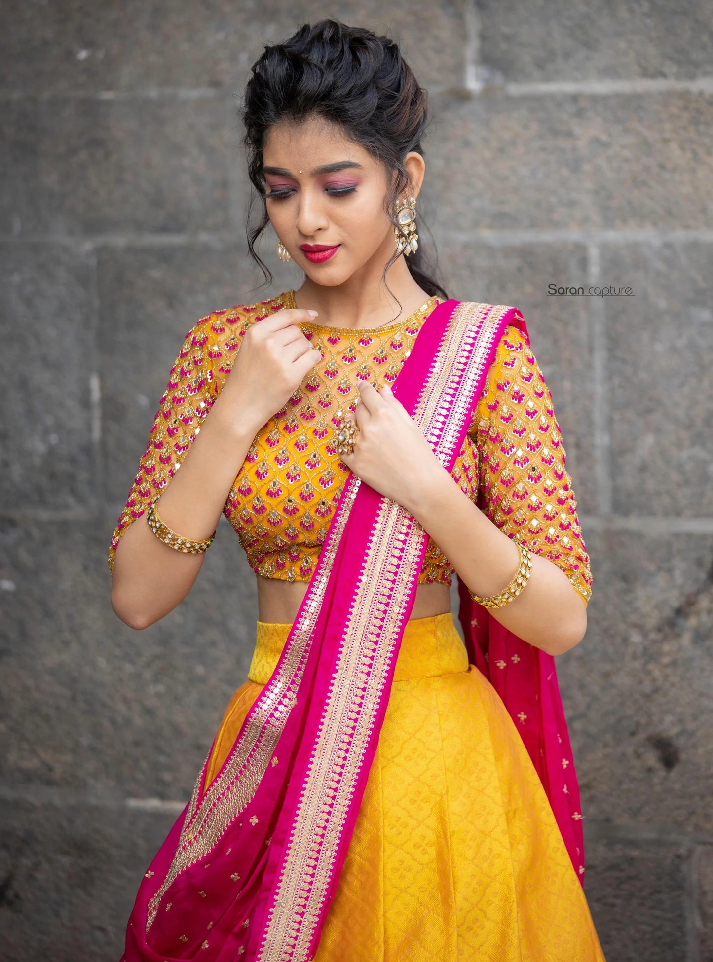 Captivating South Indian Festival Traditional Half Saree: Embrace Timeless Elegance! 💃✨