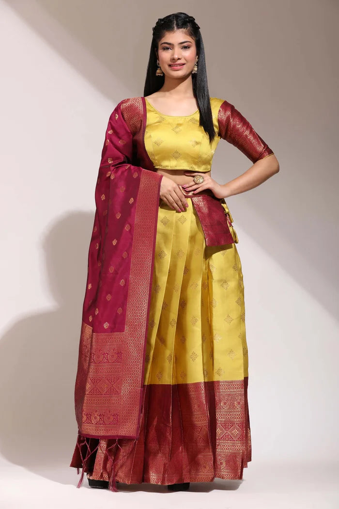 South Indian Festival Traditional Half Saree (VedPattu)