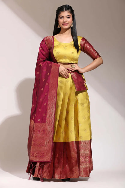 South Indian Festival Traditional Half Saree (VedPattu)