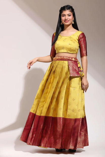 South Indian Festival Traditional Half Saree (VedPattu)