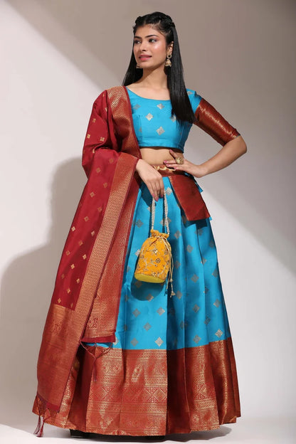 South Indian Festival Traditional Half Saree (VedPattu)