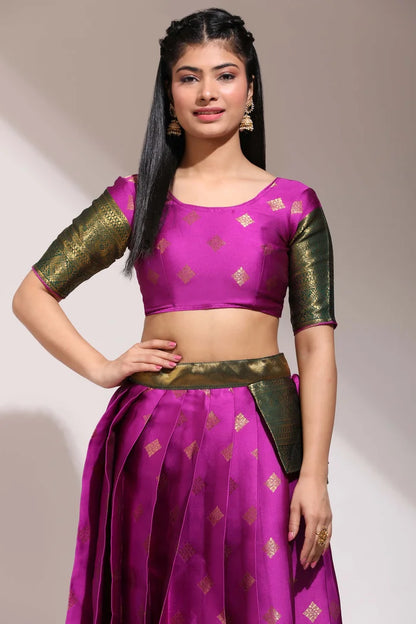 South Indian Festival Traditional Half Saree (VedPattu)