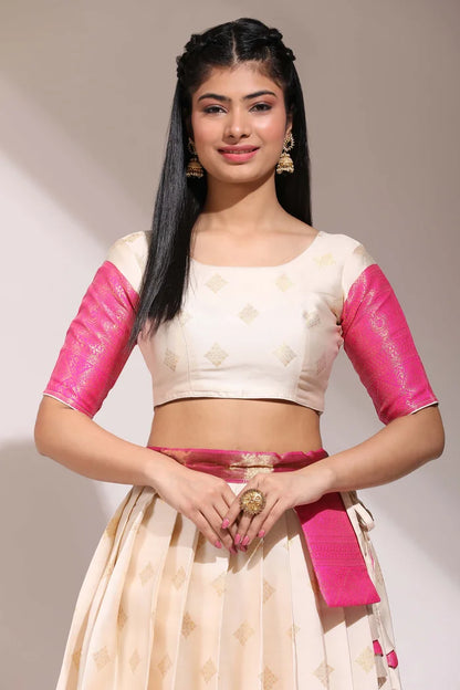 South Indian Festival Traditional Half Saree (VedPattu)