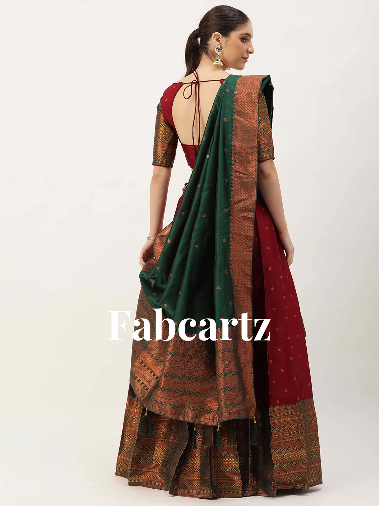 South Indian Festival Traditional Half Saree (Langhar)