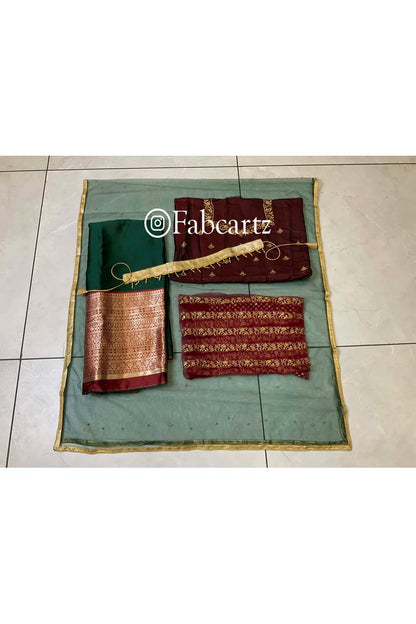 South Indian Festival Traditional Half Saree (Tanishq)