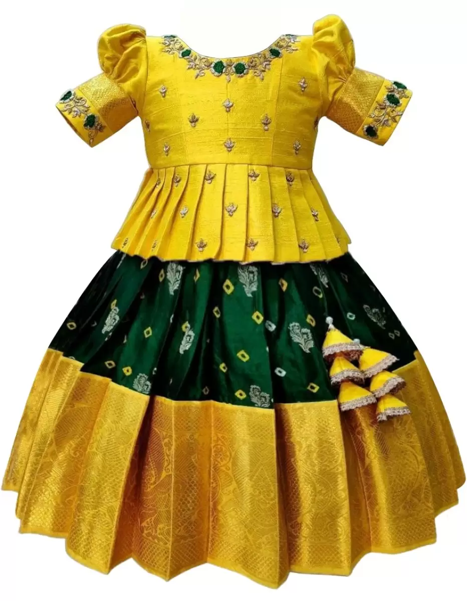 Pin by nagamani on heavy haram | Kids designer dresses, Half saree designs,  Kids dress