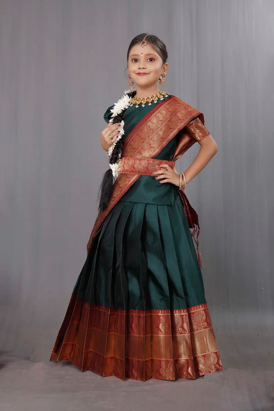 Kids Traditional South Indian Half Saree (kruti)