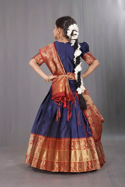 Kids Traditional South Indian Half Saree (kruti)