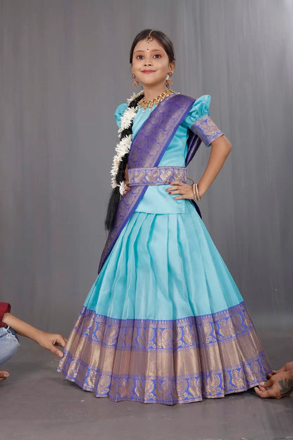 Kids Traditional South Indian Half Saree (kruti)