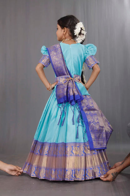 Kids Traditional South Indian Half Saree (kruti)