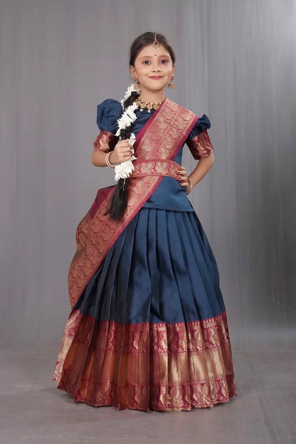 Kids Traditional South Indian Half Saree (kruti)