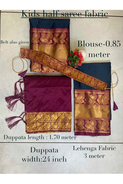 Kids Traditional South Indian Half Saree (kruti)