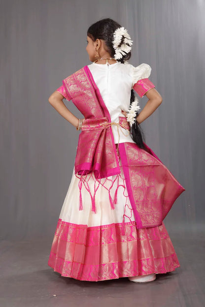 Kids Traditional South Indian Half Saree (kruti)