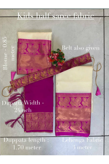 Kids Traditional South Indian Half Saree (kruti)