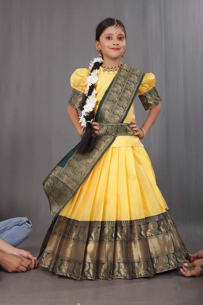 Kids Traditional South Indian Half Saree (kruti)