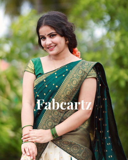 South Indian Festival Traditional Half Saree (Aarjoo)