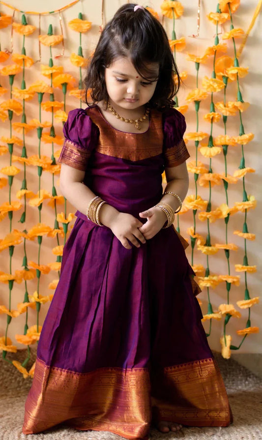 South Indian Festival Traditional Half Saree (NikkiKids)