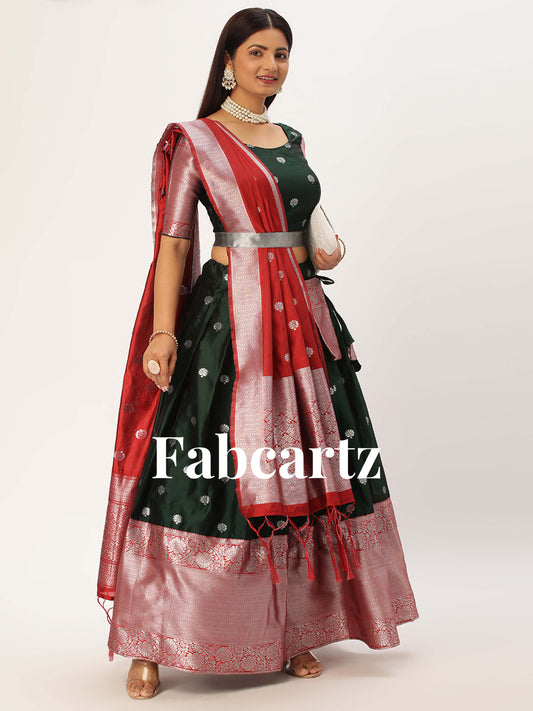 South Indian Festival Traditional Half Saree (Nehal)