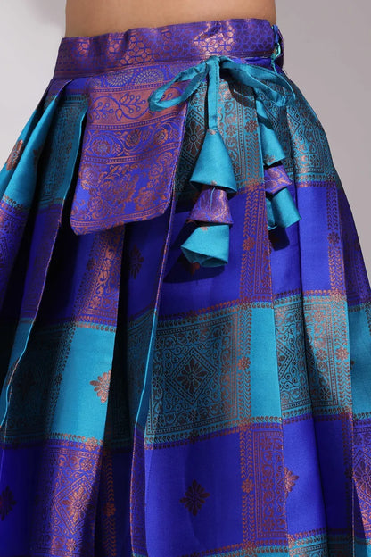 South Indian Festival Traditional Half Saree(Vishnu)
