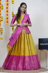 South Indian Festival Traditional Half Saree (DilwalePattu)