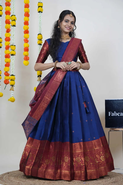 South Indian Festival Traditional Half Saree (DilwalePattu)