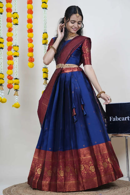 South Indian Festival Traditional Half Saree (DilwalePattu)