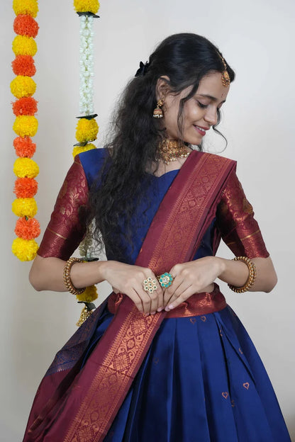 South Indian Festival Traditional Half Saree (DilwalePattu)
