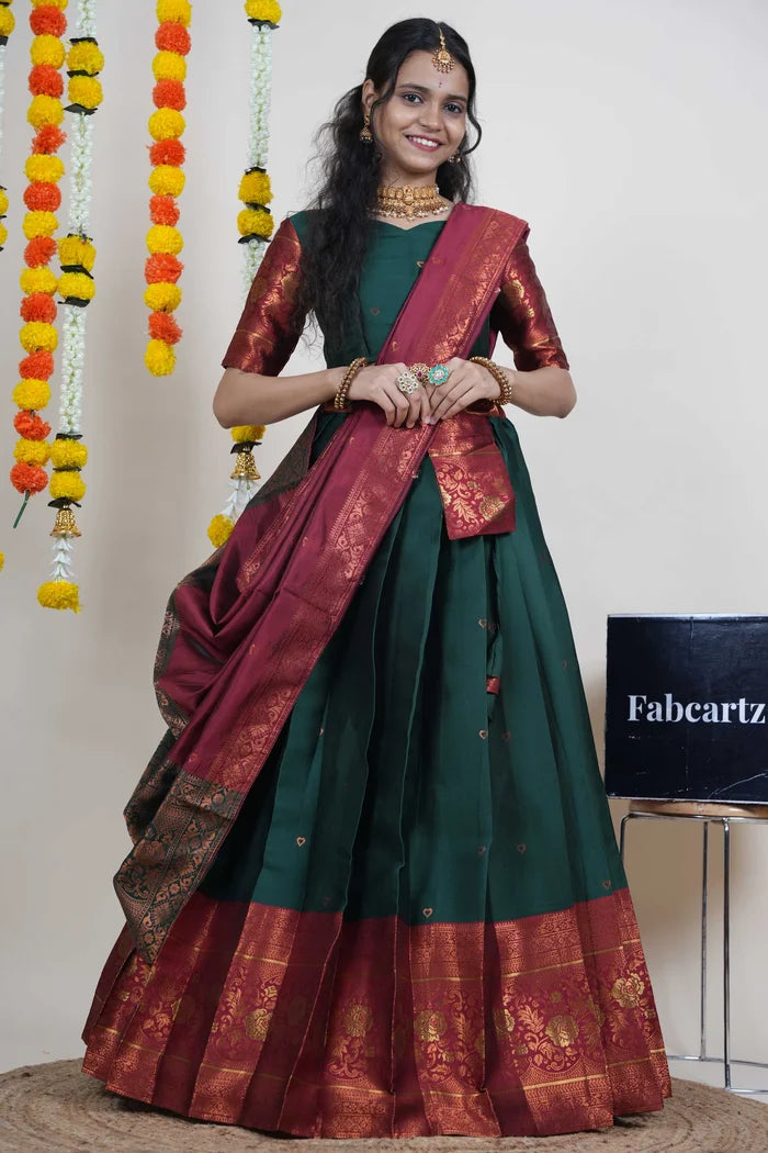 South Indian Festival Traditional Half Saree (DilwalePattu)