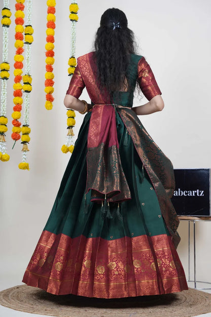 South Indian Festival Traditional Half Saree (DilwalePattu)