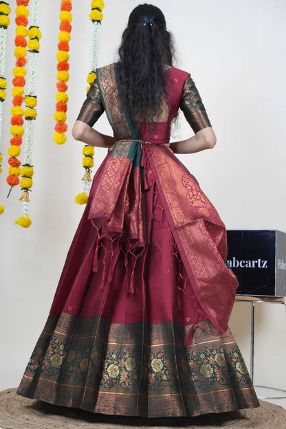 South Indian Festival Traditional Half Saree (DilwalePattu)