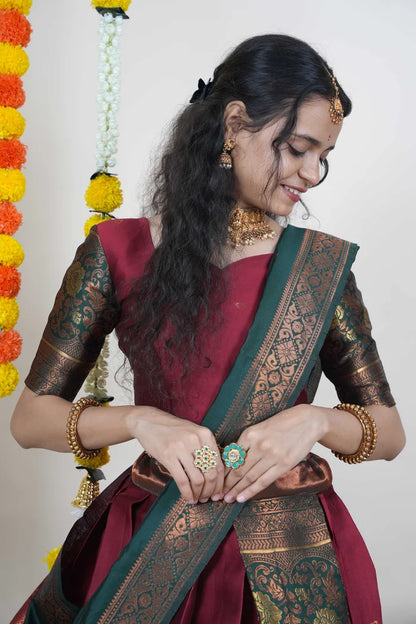 South Indian Festival Traditional Half Saree (DilwalePattu)